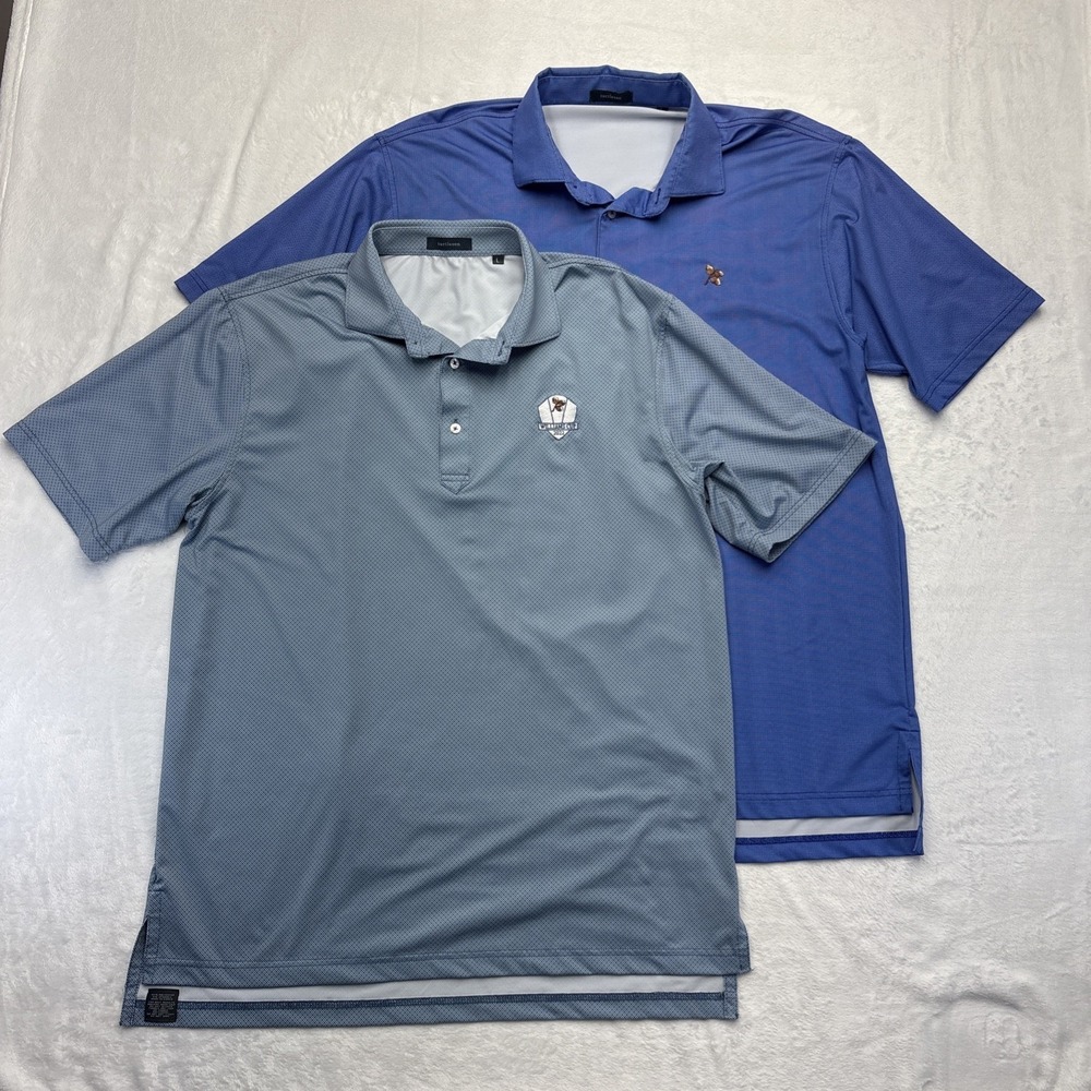 Turtleson Golf Polo Lot 2 Mens L Williams Cup 2022 Acorn Preppy Style